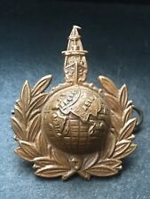 Royal Marine Labour Corps British Navy Cap Badge