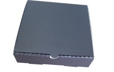 Plain black pizza boxes - black,