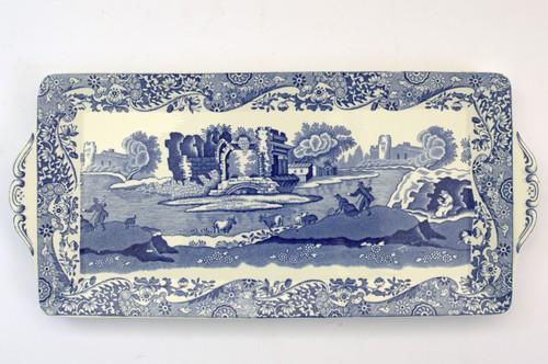Spode blue italian sandwich - blue,