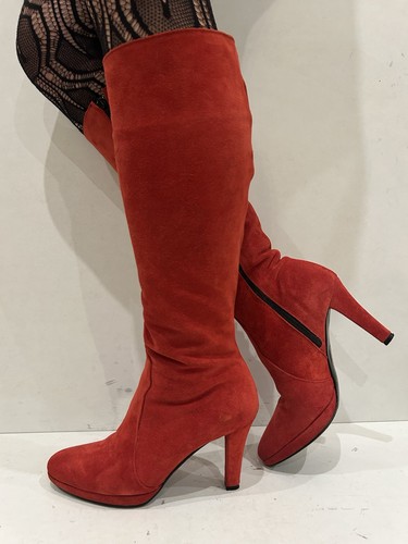 Gorgeous principles red suede - red,