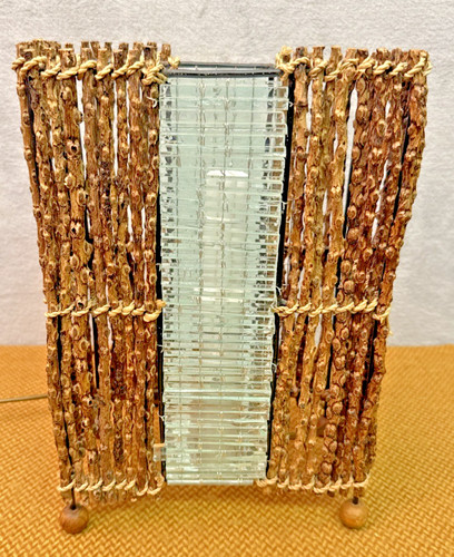 Vintage 1970s twig - &, glass