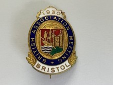 Vintage Original 1930 British Association Meeting Bristol Enamel Pin Badge
