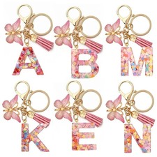 Pink Gold Resin Initial Letter