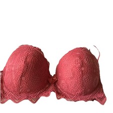 Belle Vere Notte Stunning Lace Padded Underwired Bra Pink 34C