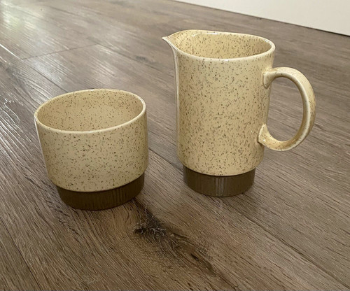 Poole pottery speckled - pottery, ceramic