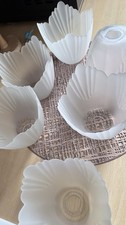 FROSTED OPAQUE GLASS TULIP FLOWER SHADE last one*