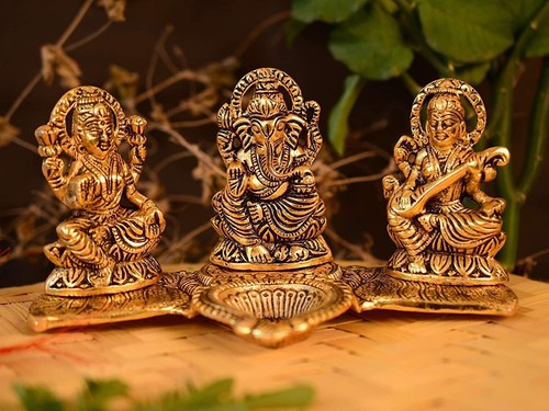 Lakshmi ganesha saraswati with - lakshmi,
