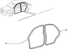 Door Aperture Seal. Rear - Lancia Thesis GENUINE 156036348