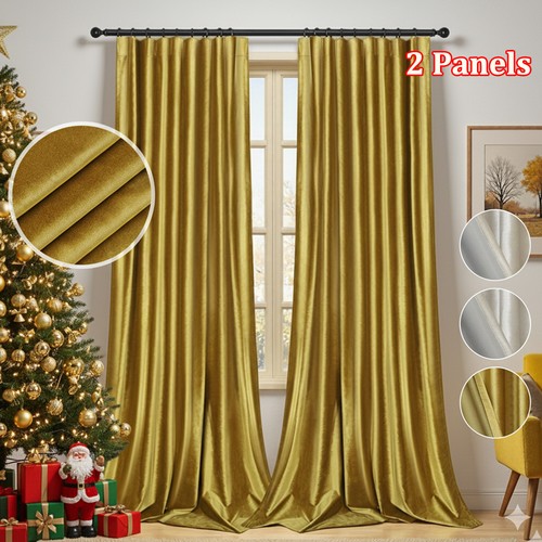 Pair luxury velvet curtains - luxury,
