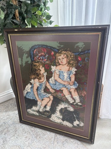 Vintage needlepoint tapestry - needlepoint,