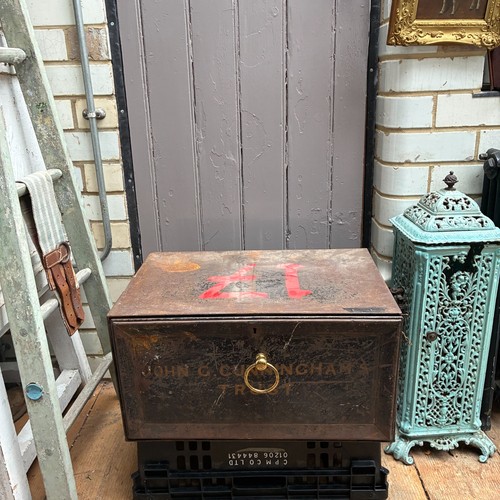 Antique toleware metal - antique, deed
