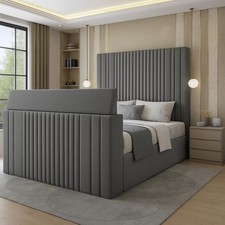 Luxury high headboard bed - high,