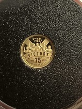 The 75th Anniversary Of VE Day 24ct Gold Proof 0.5 Gram Coin