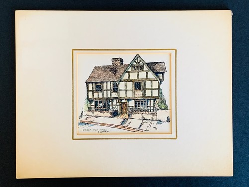 Antique 1890 colour wood - 1890,