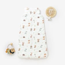 Woodland Animals Organic Cotton Baby Boys Girls Sleeping Bag 3.5 Tog 0-6 Months