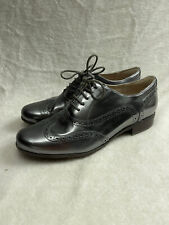 Clarks silver metallic brogues UK5C narrow fit!