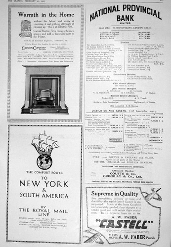 Antique old print 1925 - old,