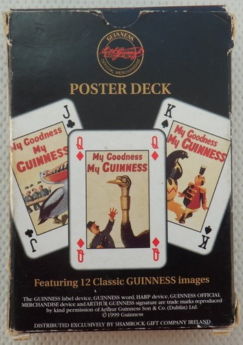 Guinness poster deck playing - guinness,