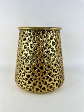 Large Gold Tone Reticulated