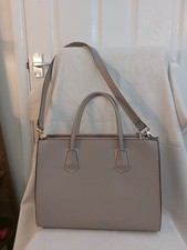 H&M Light Grey & Gold Handbag (VGC)