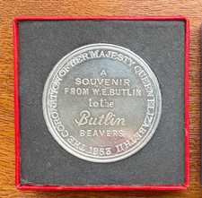 1953 BUTLIN BEAVERS QUEEN ELIZABETH II CORONATION MEDAL – SOUVENIR BOXED
