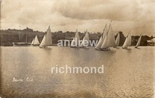 Bourne End River Thames Sailing Boats ca 1910 Vintage Real Photograph Postcard