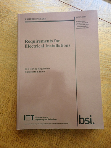 Iet wiring regulations - wiring, 18th