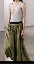 Zara crinkle Midi Skirt Kate