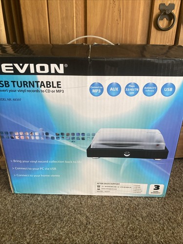 Tevion usb turntable vinyl - 12",