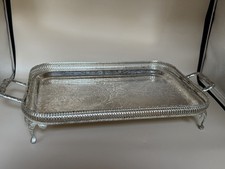 Vintage Silver Plated Etched