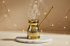 Copper Mocha Coffee Pot - Cezve Ibrik - Handmade - For Traditional Coffee