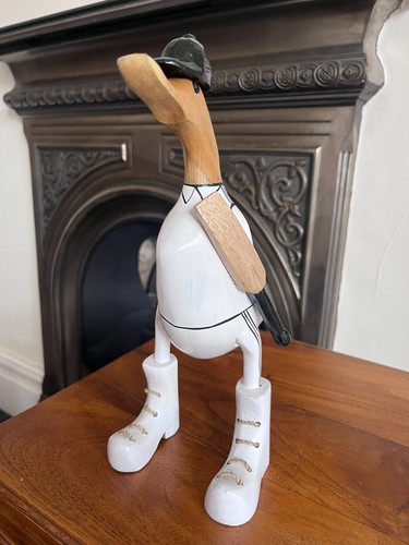 Wooden cricket duck 25cm - wooden,