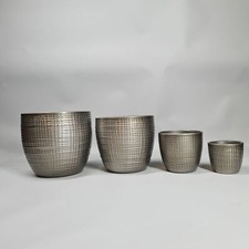 Silver Metallic Textured