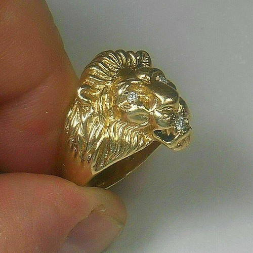 Round diamond lion - diamond,