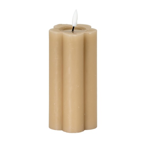 Luxe led candle grey - candle, wax