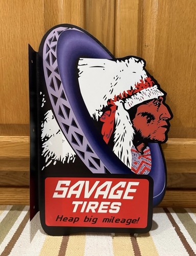 Savage tires flange - savage, sign