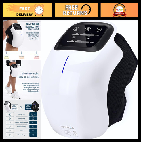 Knee massager with heat - heat, red
