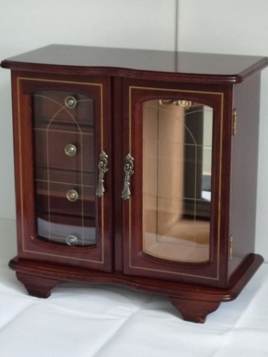 Vtge jewellery cabinet - cabinet, armoire