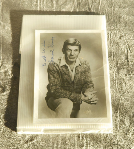 Leonard nimoy signed black - black, &