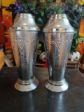 Pair of Art Deco Chrom Vases