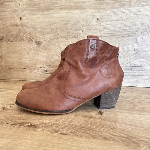 Red dead leather ankle - red, or