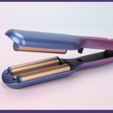 3 Triple Barrel Hair Salon Ceramic Hair Wave Waver Curling Iron Curler Wand UK