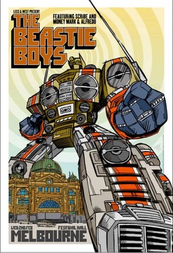Beastie boys concert poster - boys,