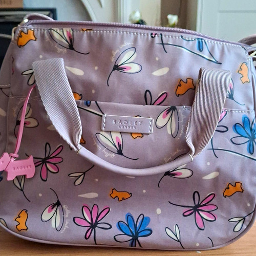 Radley grey floral dog print - grey,