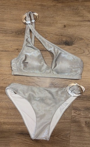 Moeva metallic silver - silver, bikini
