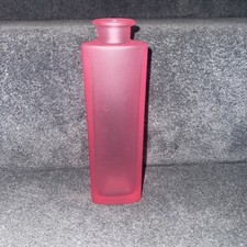 IKEA Scandinavian Art Glass Somrig 16795 Bud Frosted Vase Retro 1990’s Pink