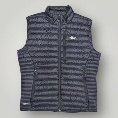 Mens black rab microlight - microlight, vest
