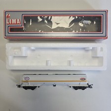 Vintage LIMA 305645W 100t Esso Oil Tanker Wagon N26 OO Gauge Model Train Boxed