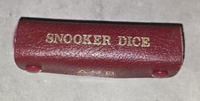 Vintage snooker dice red - snooker,
