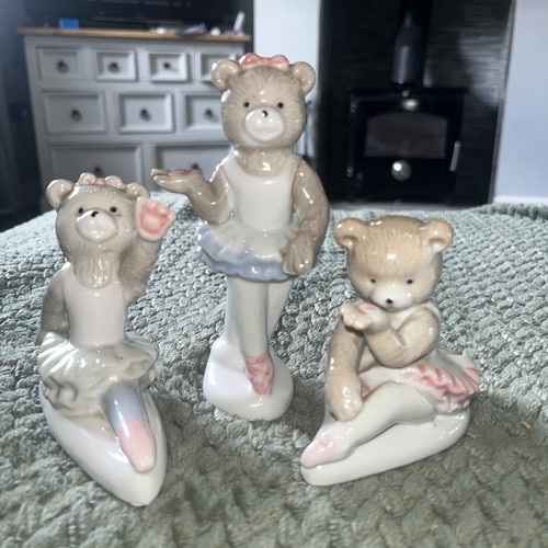Ballerina~Bear~Figurines~Dance